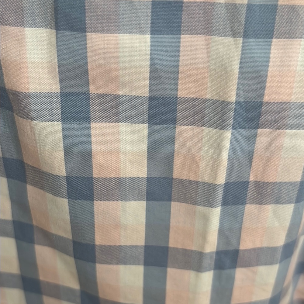 J. Crew NWOT Men's Casual Blue and Pink Plaid Shirt - Picture 3 of 4